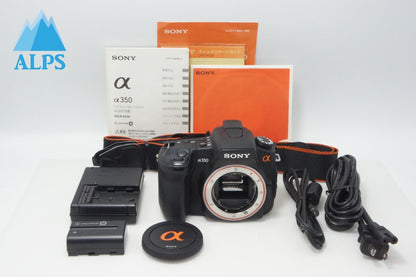 美品 SONY ソニー α350 ボディ DSLR-A350 デジタル一眼レフカメラ ブラック 260708ia