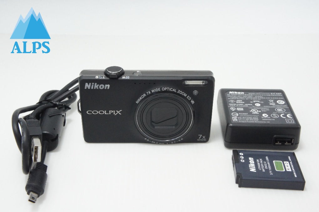 美品 Nikon ニコン COOLPIX S6000 コンパクトデジタルカメラ ブラック 260708ie