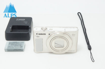 美品 Canon キヤノン PowerShot SX620 HS コンパクトデジタルカメラ ホワイト 260708u