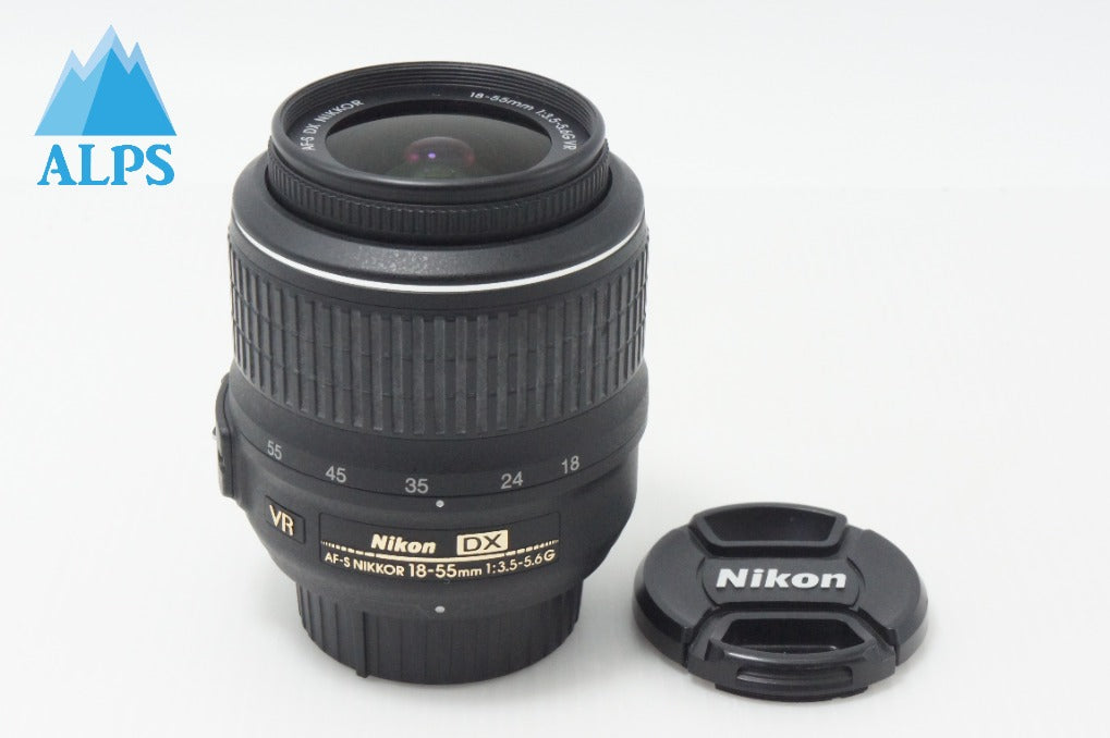 美品 Nikon ニコン AF-S DX NIKKOR 18-55mm F3.5-5.6G VR APS-C ズームレンズ 260714ag