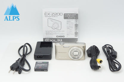 美品 CASIO カシオ EXILIM EX-Z200 コンパクトデジタルカメラ ゴールド 260714ap