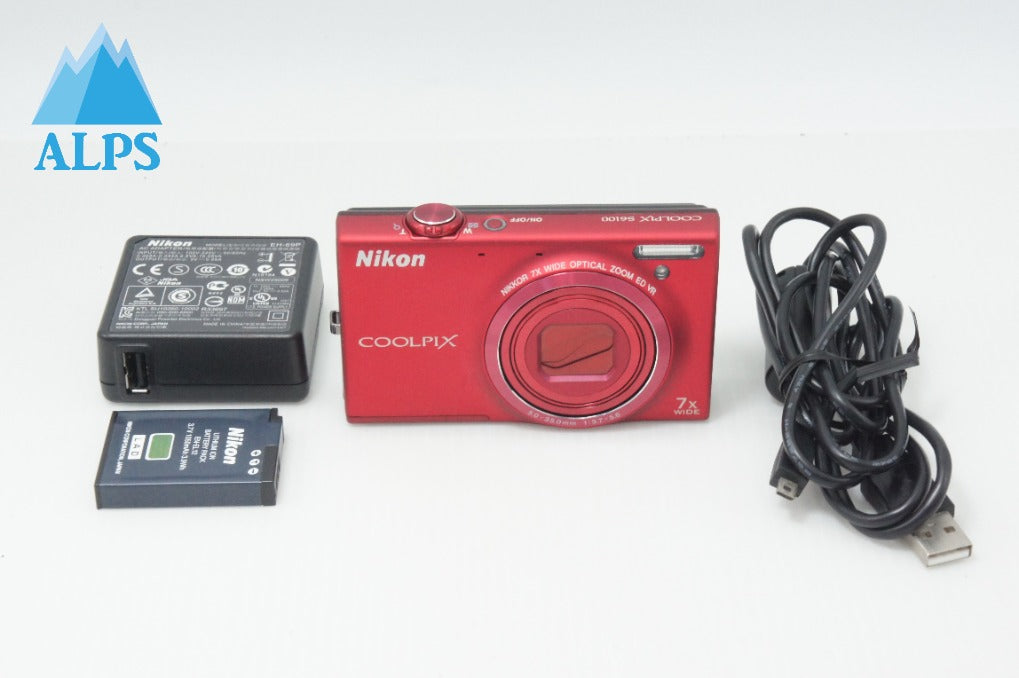 Nikon ニコン COOLPIX S6100 コンパクトデジタルカメラ スーパーレッド 260714av