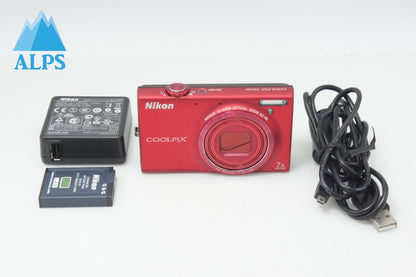Nikon ニコン COOLPIX S6100 コンパクトデジタルカメラ スーパーレッド 260714av