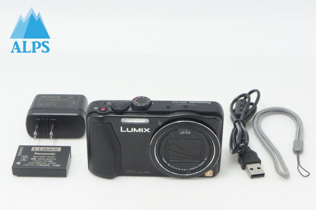 良品 Panasonic パナソニック LUMIX DMC-TZ35 コンパクトデジタルカメラ ブラック 260714b