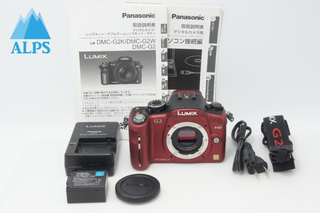 良品 Panasonic パナソニック LUMIX DMC-G2 ボディ ミラーレス一眼カメラ レッド 260723g