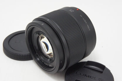 美品 Panasonic パナソニック LUMIX G 25mm F1.7 ASPH. H-H025 マイクロフォーサーズ 単焦点レンズ ブラック 260618ac