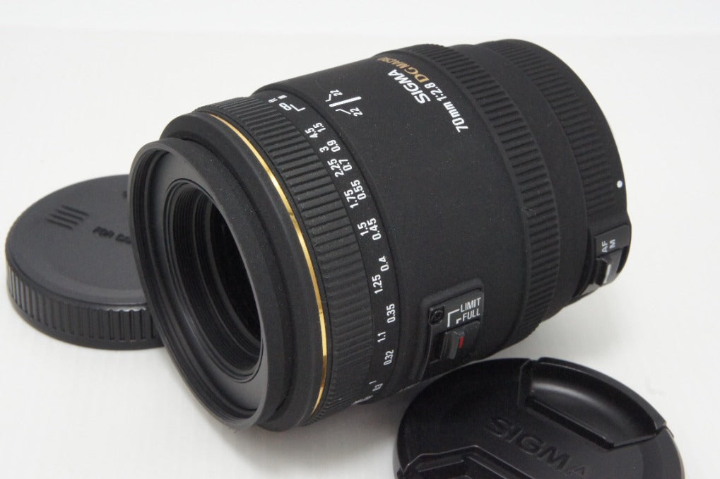 美品 SIGMA シグマ AF MACRO 70mm F2.8 EX DG Canon キヤノン EF