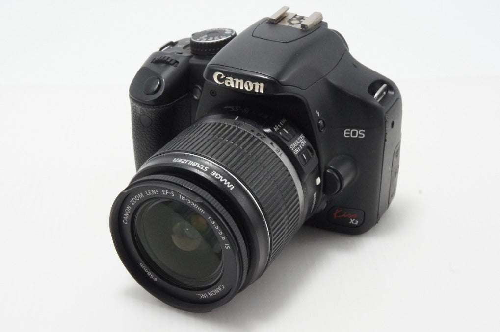 Canon キヤノン EOS Kiss X2 レンズキット (EF-S 18-55mm F3.5-5.6 IS) デジタル一眼レフカメラ 260616ah