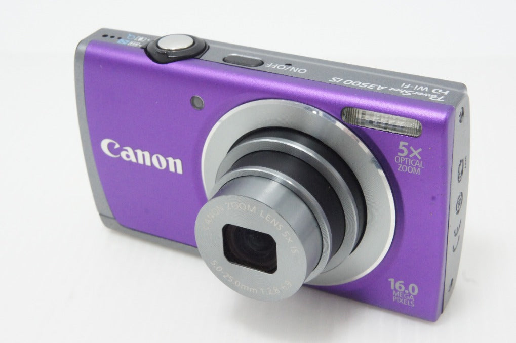 Canon キヤノン PowerShot A3500 IS コンパクトデジタルカメラ パープル 元箱付 260620o