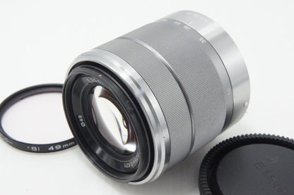 SONY ソニー E 18-55mm F3.5-5.6 OSS SEL1855 シルバー Eマウント APS-C ズームレンズ 260619ab