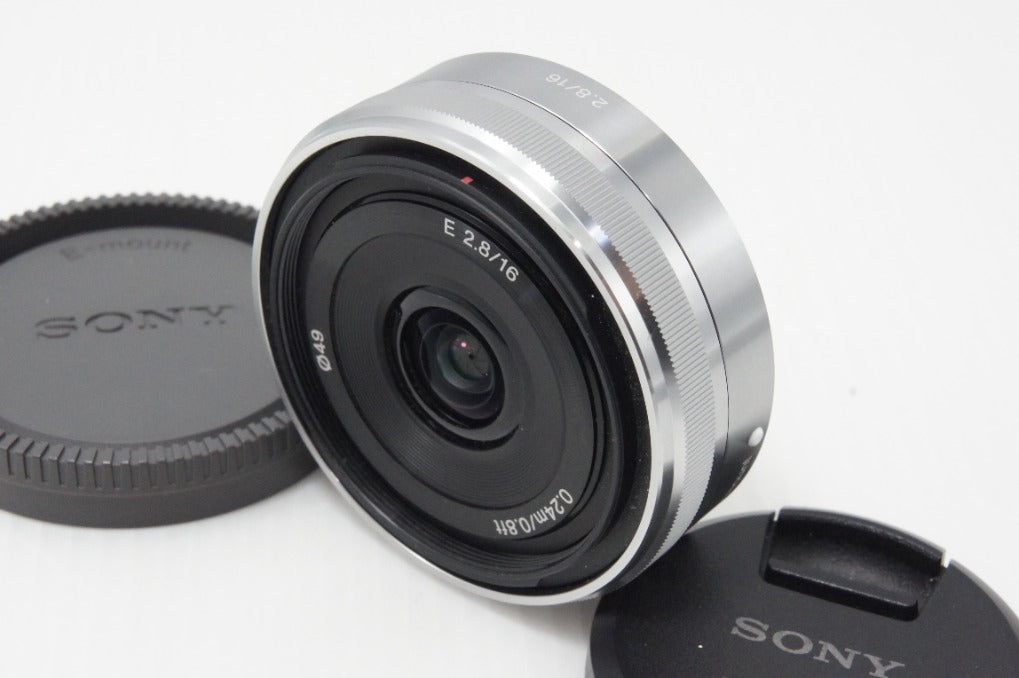 美品 SONY ソニー E 16mm F2.8 SEL16F28 Eマウント APS-C 単焦点レンズ 260619ar