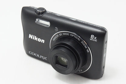 美品 Nikon ニコン COOLPIX S3700 コンパクトデジタルカメラ ブラック 260624av