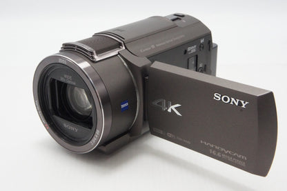 美品 SONY ソニー Handycam FDR-AX40 デジタル4Kビデオカメラレコーダー ブラウン ケース付 260624a