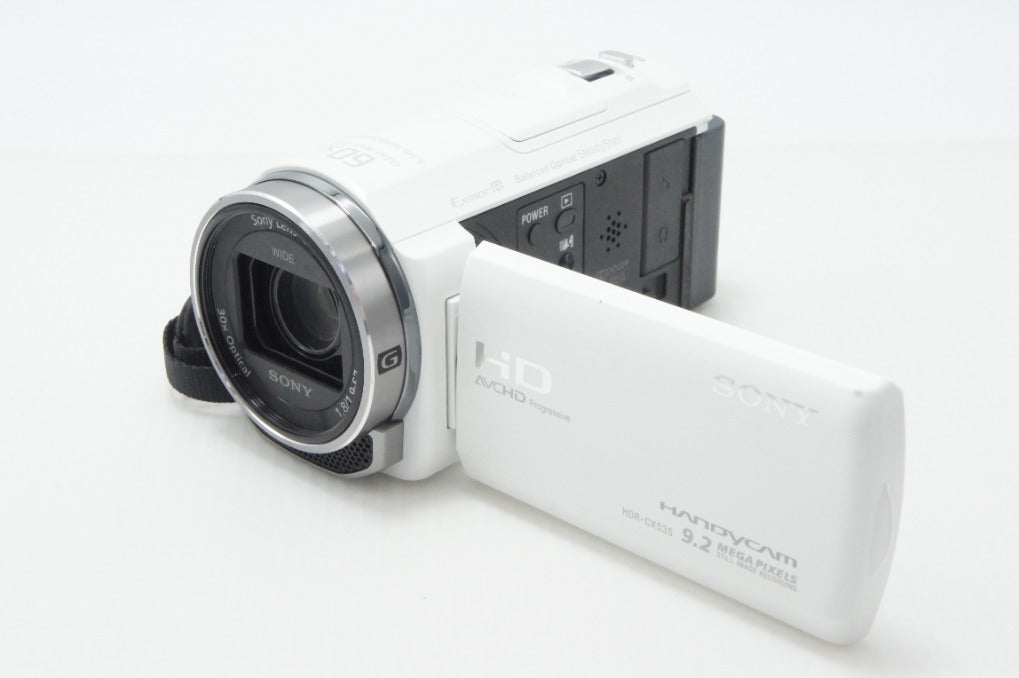 良品 SONY ソニー デジタルビデオカメラ Handycam HDR-CX535 ホワイト 260624ad