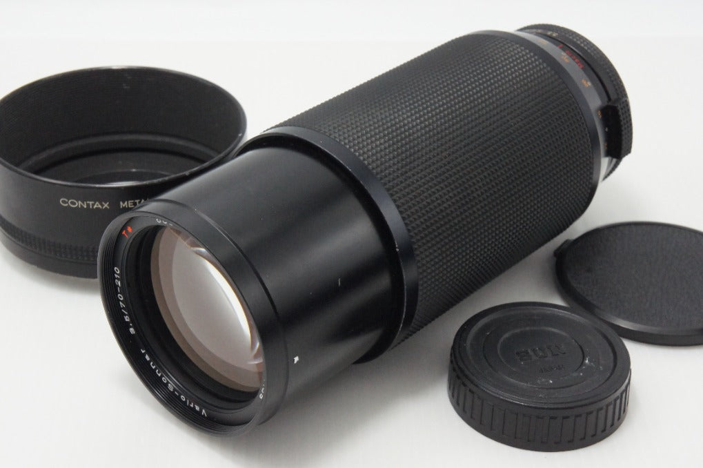 CONTAX Carl Zeiss Vario-Sonnar T* 70-210mm F3.5 AEG ヤシコンマウント CY Mount MF メタルフード付 260624bj