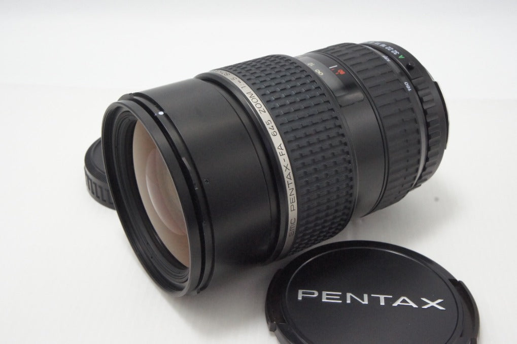 良品 ペンタックス smc PENTAX FA 645 80-160mm F4.5 中判レンズ フード ケース付 260624br