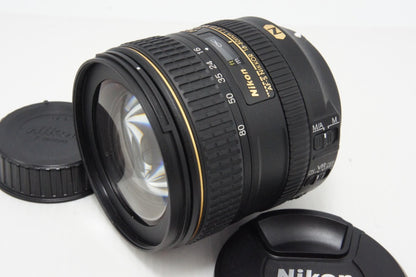 美品 Nikon ニコン AF-S DX NIKKOR 16-80mm F2.8-4E ED VR APS-C ズームレンズ フード付 260616g