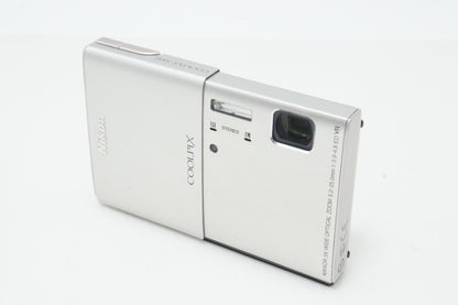 良品 Nikon ニコン COOLPIX S100 コンパクトデジタルカメラ シルバー 260616b