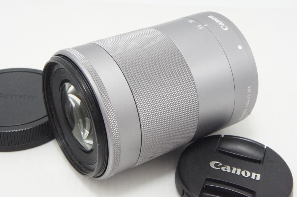 Canon キヤノン EF-M 55-200mm F4.5-6.3 IS STM APS-C EF-Mマウント ズームレンズ シルバー 260616e