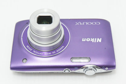 美品 Nikon ニコン COOLPIX S3100 コンパクトデジタルカメラ ファインパープル 260616av