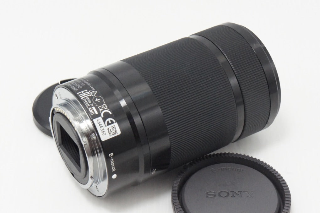 美品 SONY ソニー E 55-210mm F4.5-6.3 OSS SEL55210 Eマウント APS-C ズームレンズ ブラック フード付 260616z