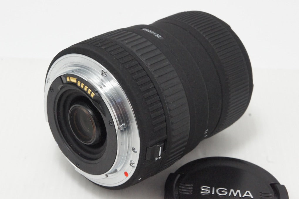 良品 SIGMA シグマ 55-200mm f4-5.6 DC Canon キヤノン EFマウント APS-C ズームレンズ フード付 260616h