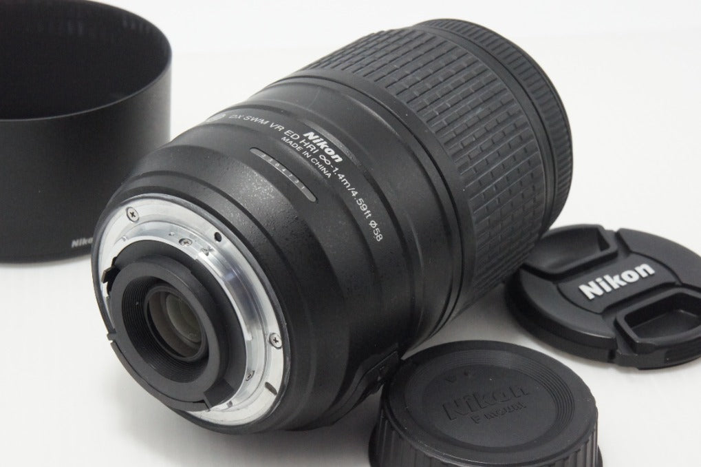 良品 Nikon ニコン AF-S DX NIKKOR 55-300mm F4.5-5.6G ED VR APS-C ズームレンズ フード ポーチ付 260618ad