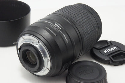 良品 Nikon ニコン AF-S DX NIKKOR 55-300mm F4.5-5.6G ED VR APS-C ズームレンズ フード ポーチ付 260618ad
