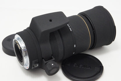 良品 SIGMA シグマ AF APO 135-400mm F4.5-5.6 DG Canon キヤノン EFマウント ズームレンズ フード付 260618ah