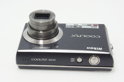 Nikon ニコン COOLPIX S610 コンパクトデジタルカメラ オーシャンブラック 元箱付 260618h