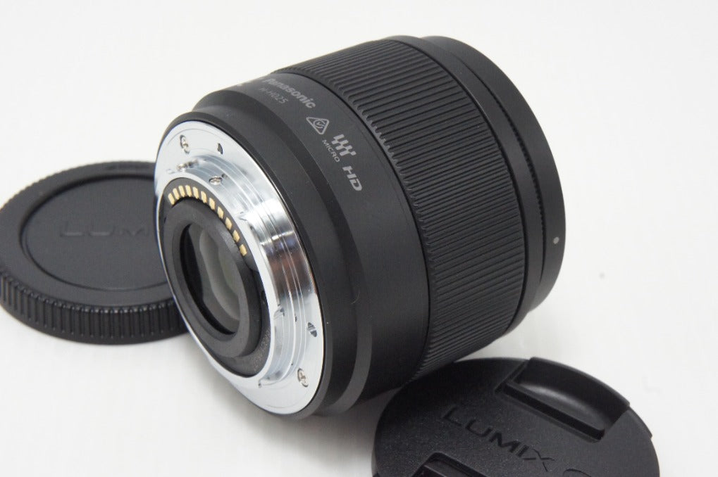 美品 Panasonic パナソニック LUMIX G 25mm F1.7 ASPH. H-H025 マイクロフォーサーズ 単焦点レンズ ブラック 260618ac