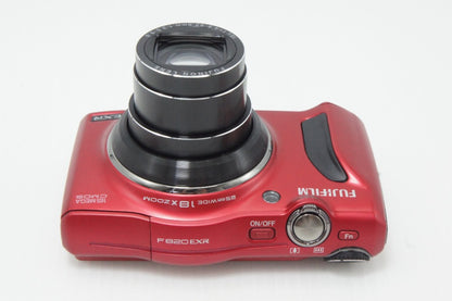 美品 FUJIFILM フジフィルム FinePix F820 EXR コンパクトデジタルカメラ レッド 元箱付 260618t