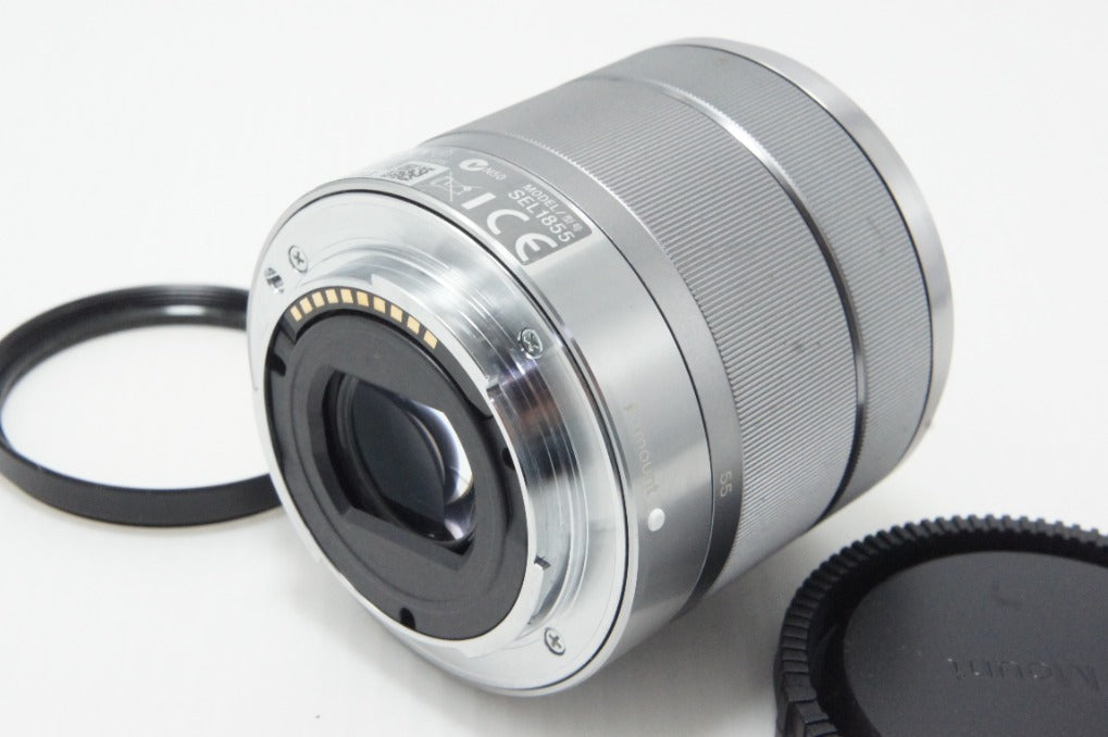 SONY ソニー E 18-55mm F3.5-5.6 OSS SEL1855 シルバー Eマウント APS-C ズームレンズ 260619q
