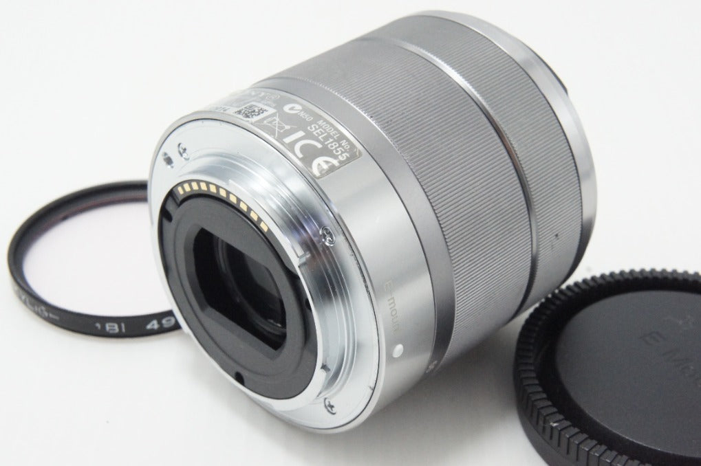 SONY ソニー E 18-55mm F3.5-5.6 OSS SEL1855 シルバー Eマウント APS-C ズームレンズ 260619ab