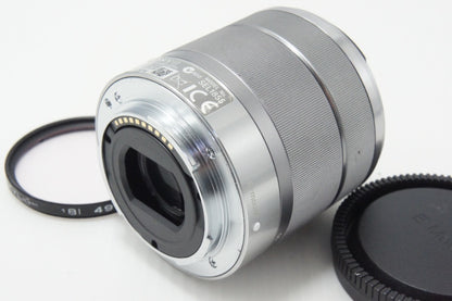 SONY ソニー E 18-55mm F3.5-5.6 OSS SEL1855 シルバー Eマウント APS-C ズームレンズ 260619ab