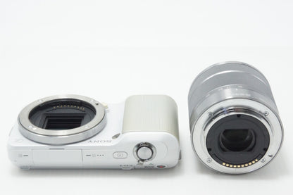 SONY ソニー NEX-3 ズームレンズキット (E 18-55mm OSS) ミラーレス一眼カメラ ホワイト 260620g