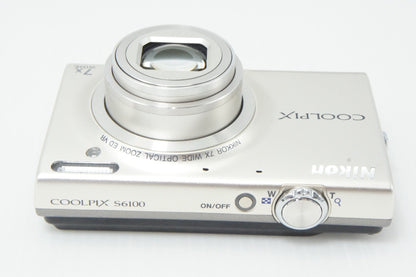 良品 Nikon ニコン COOLPIX S6100 コンパクトデジタルカメラ シャンパンシルバー 260623w