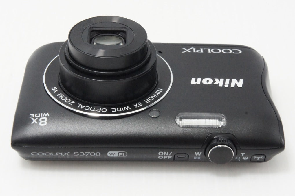 美品 Nikon ニコン COOLPIX S3700 コンパクトデジタルカメラ ブラック 260624av