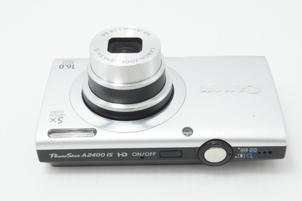 良品 Canon キヤノン PowerShot A2400 IS コンパクトデジタルカメラ シルバー 260624ax