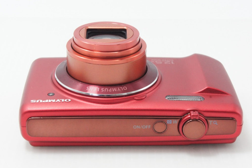 美品 OLYMPUS オリンパス STYLUS VR-370 コンパクトデジタルカメラ レッド 260624g