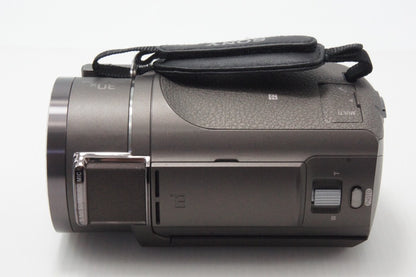 美品 SONY ソニー Handycam FDR-AX40 デジタル4Kビデオカメラレコーダー ブラウン ケース付 260624a