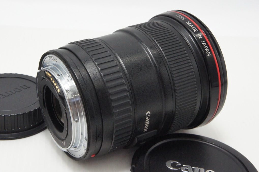 良品 Canon キヤノン EF 17-40mm F4L USM フルサイズ ズームレンズ フード付 260625f