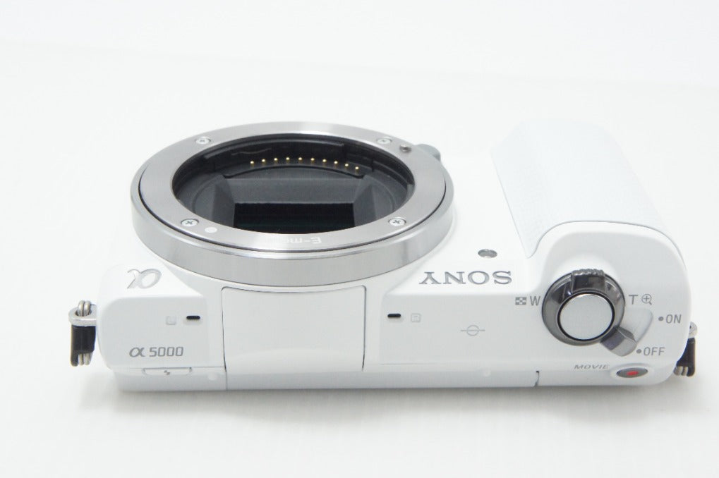 良品 SONY ソニー α5000 ボディ ILCE-5000 ミラーレス一眼カメラ ホワイト 元箱付 260626ae