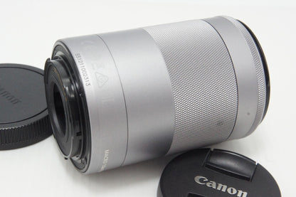 Canon キヤノン EF-M 55-200mm F4.5-6.3 IS STM APS-C EF-Mマウント ズームレンズ シルバー 260616e