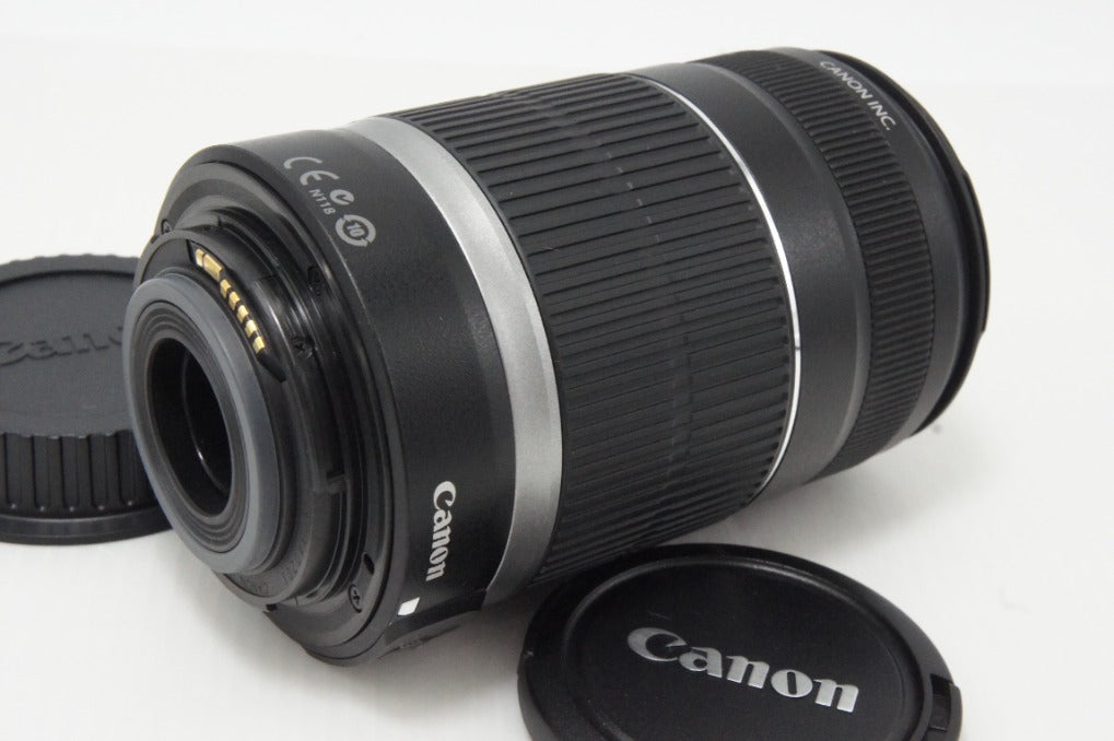 美品 Canon キヤノン EF-S 55-250mm F4-5.6 IS APS-C ズームレンズ 元箱付 260616ai