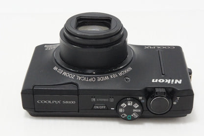 訳あり品 Nikon ニコン COOLPIX S8100 コンパクトデジタルカメラ ノーブルブラック 260616ad