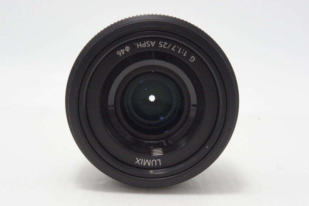 美品 Panasonic パナソニック LUMIX G 25mm F1.7 ASPH. H-H025 マイクロフォーサーズ 単焦点レンズ ブラック 260618ac