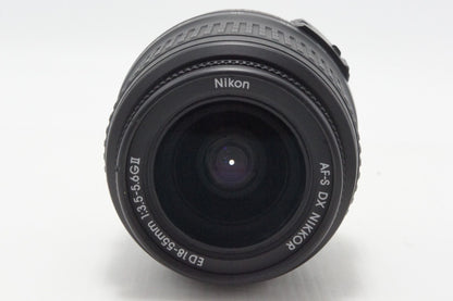 良品 Nikon ニコン AF-S DX NIKKOR 18-55mm F3.5-5.6G ED II APS-C ズームレンズ 260620ab