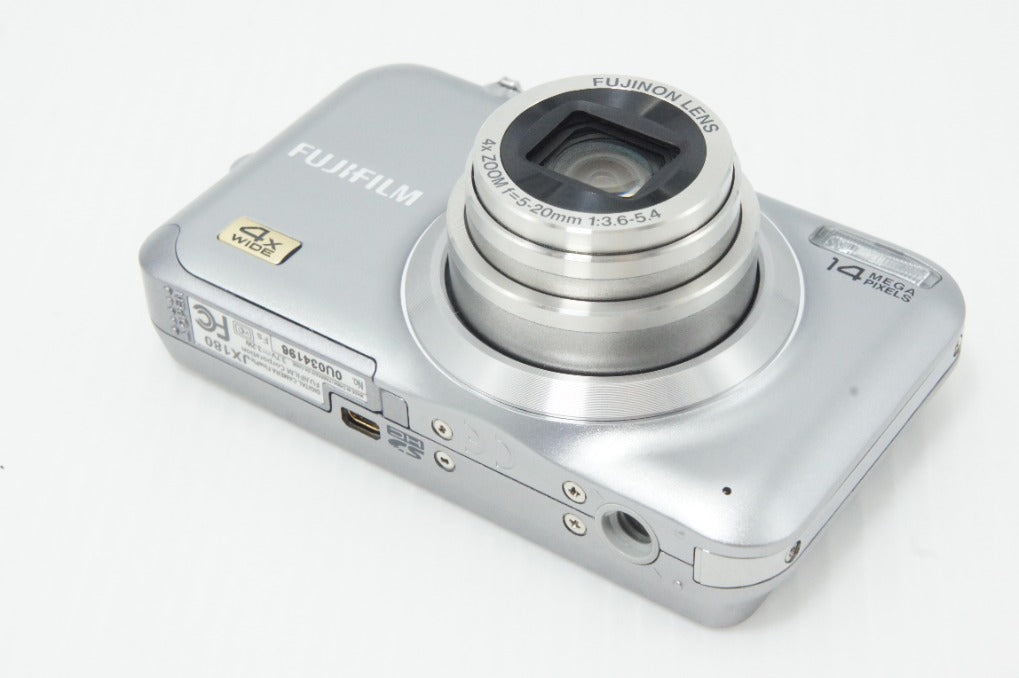 美品 FUJIFILM フジフィルム FinePix JX180 コンパクトデジタルカメラ シルバー 元箱付 260620r