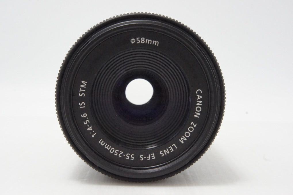 Good condition Canon EF-S 55-250mm F4-5.6 IS STM APS-C Zoom Lens 260619an